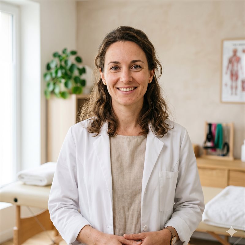Camille Lambert, kinesitherapeute specialisee dans le mal de dos au bureau