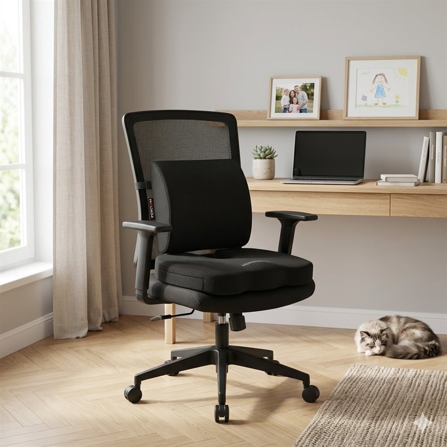 FORTEM Coussin Lombaire + Assise 2-en-1